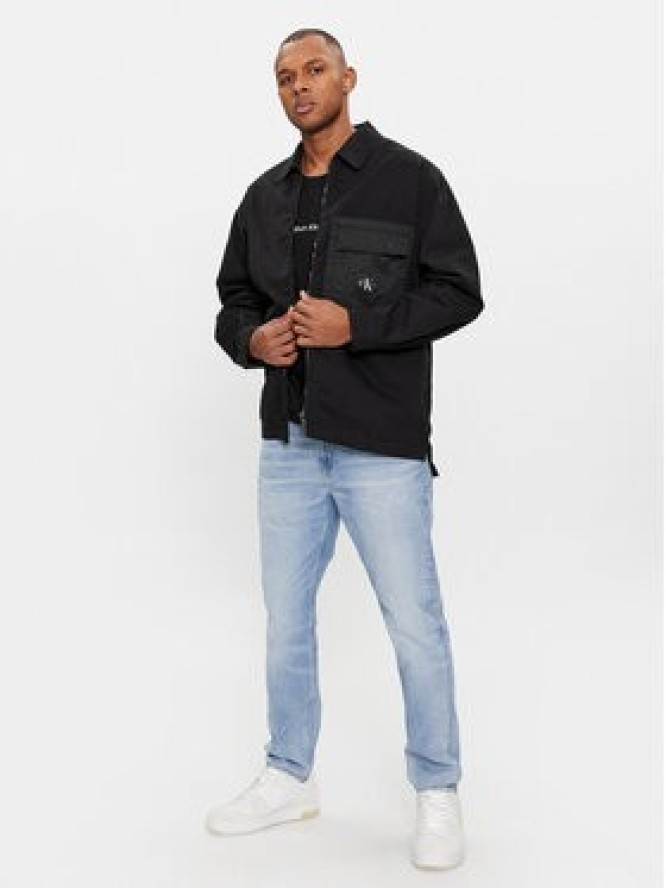Calvin Klein Jeans Kurtka przejściowa Mix Media J30J324617 Czarny Regular Fit