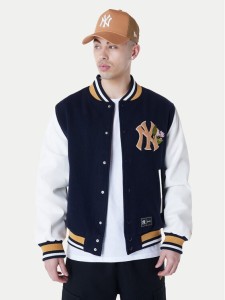 New Era Kurtka bomber Yankees MLB Floral 60596332 Granatowy Regular Fit