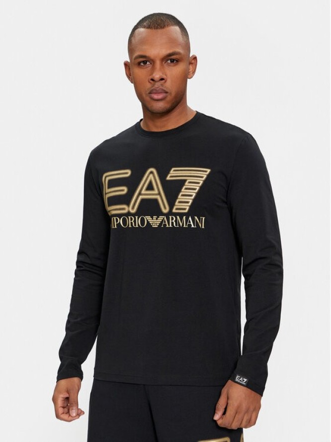 EA7 Emporio Armani Longsleeve 3DPT38 PJMUZ 0208 Czarny Regular Fit