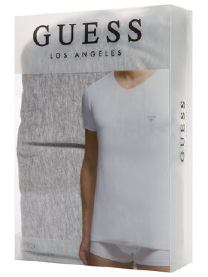 Guess T-Shirt U97M01 JR003 Szary Slim Fit