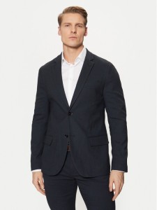 Tom Tailor Marynarka 1044113 Granatowy Slim Fit