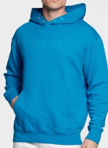 Replay Bluza M6265A.000.23358P Niebieski Regular Fit