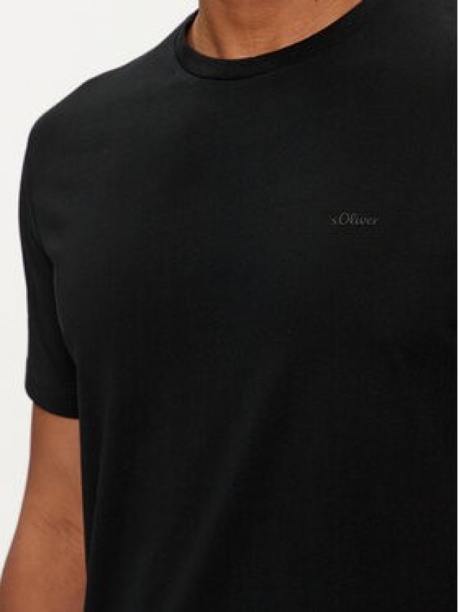 s.Oliver T-Shirt 2057430 Czarny Regular Fit