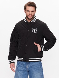 New Era Kurtka bomber New York Yankees MLB Team Logo 60332171 Czarny Regular Fit