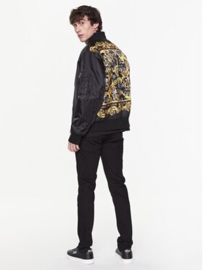 Versace Jeans Couture Kurtka bomber 74GASD07 Czarny Regular Fit