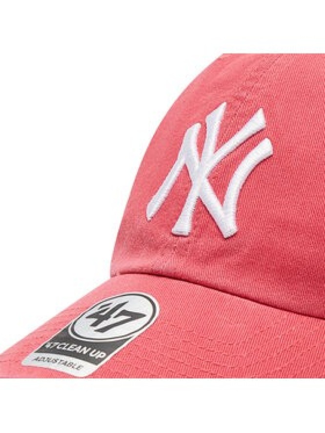 47 Brand Czapka z daszkiem Mlb New York Yankees 47 Clean Up B-RGW17GWSNL-BE Czerwony