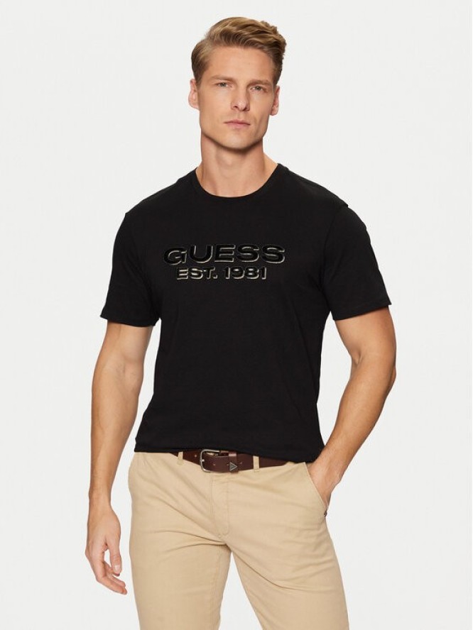 Guess T-Shirt M5RI50 K9RM1 Czarny Regular Fit