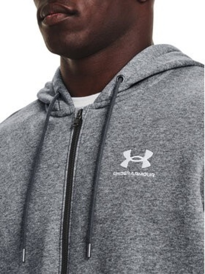 Under Armour Bluza UA Essential Fleece FZ Hood 1373881 Szary Regular Fit