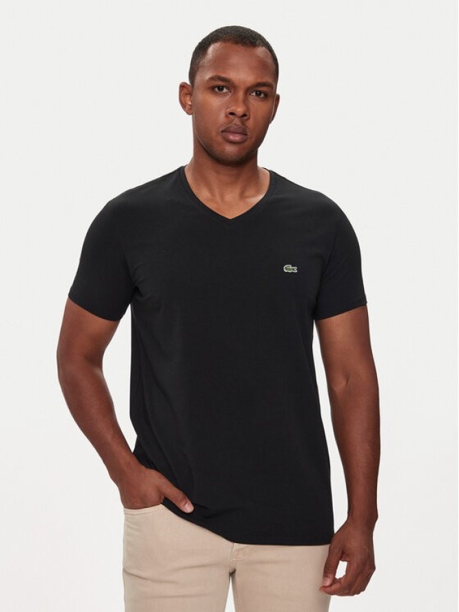 Lacoste T-Shirt TH0999 Czarny Regular Fit