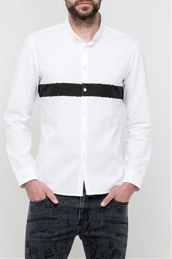 LEE SS LEESURE SHIRT MĘSKA KOSZULA MATERIAŁOWA WHITE L66GKK12