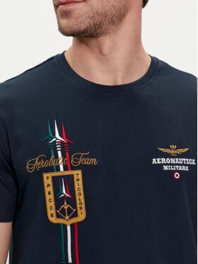Aeronautica Militare T-Shirt 241TS2231J592 Granatowy Regular Fit