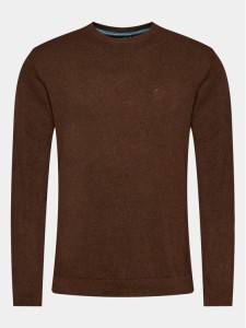 INDICODE Sweter Wildman 35-697 Brązowy Regular Fit