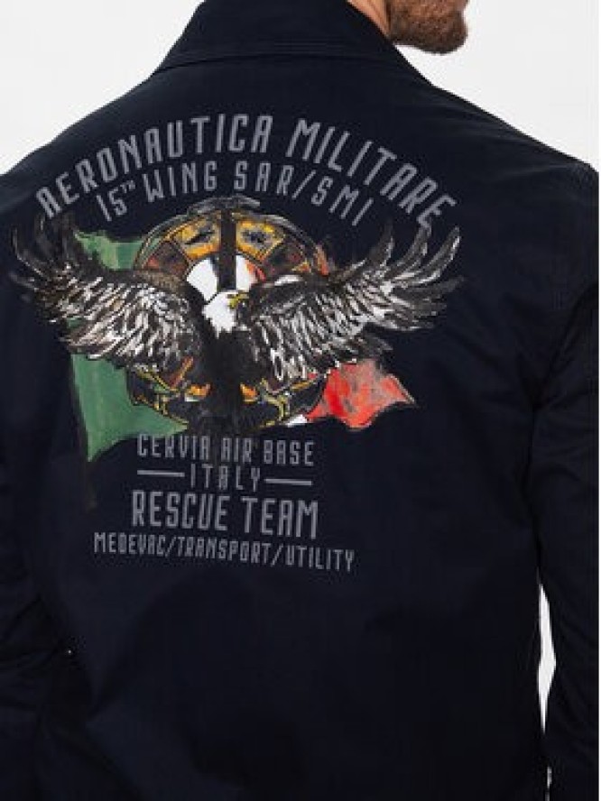 Aeronautica Militare Kurtka przejściowa 231AB2062CT3013 Granatowy Regular Fit