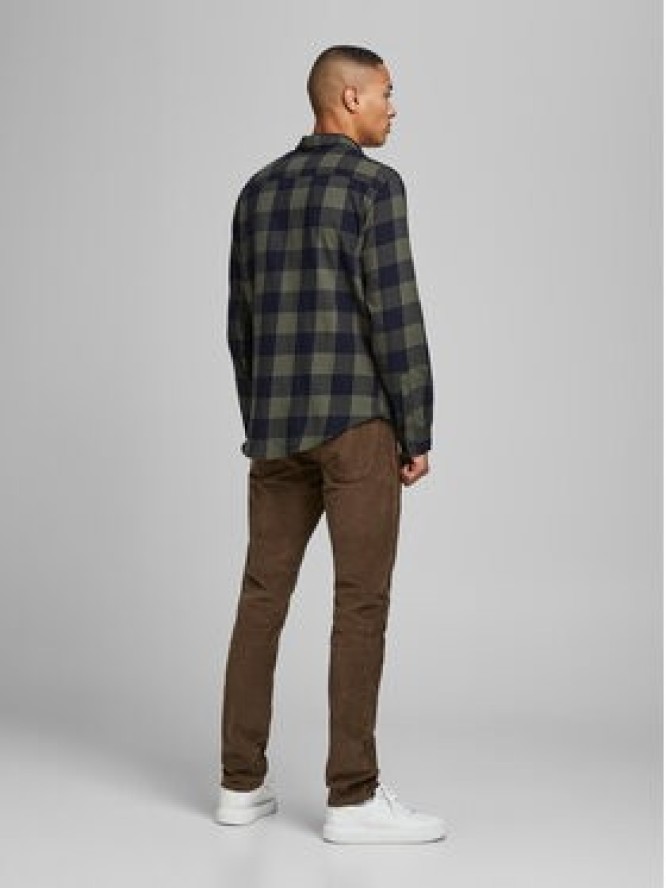 Jack&Jones Koszula 12181602 Zielony Slim Fit