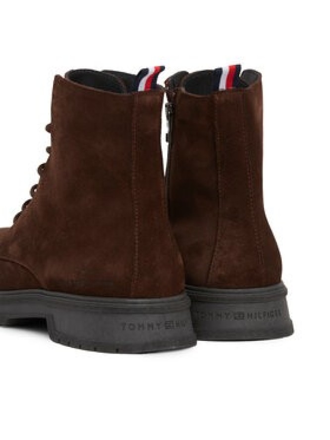 Tommy Hilfiger Trzewiki Hilfiger Core Suede Boot FM0FM04674 Brązowy