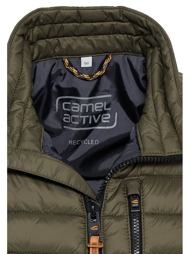 Camel Active Kamizelka pikowana w kolorze khaki rozmiar: 70