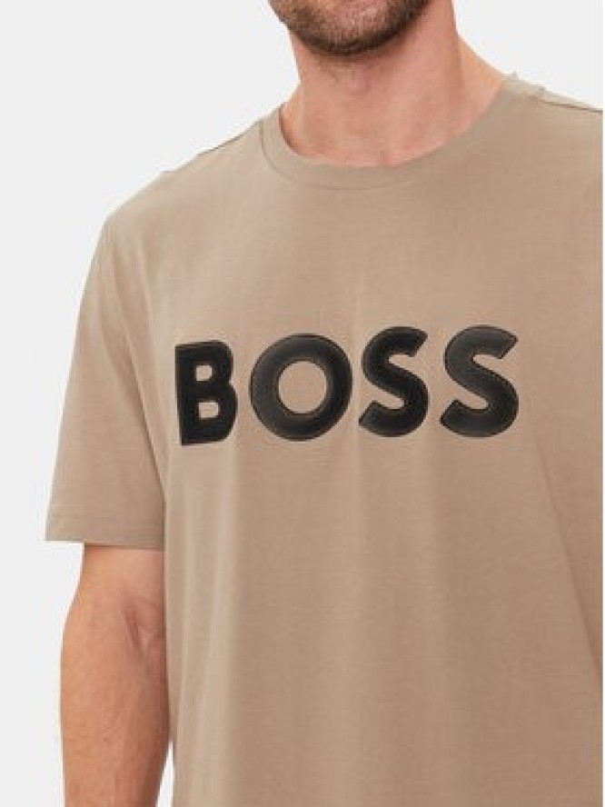 Boss T-Shirt Tee 1 50512866 Beżowy Regular Fit