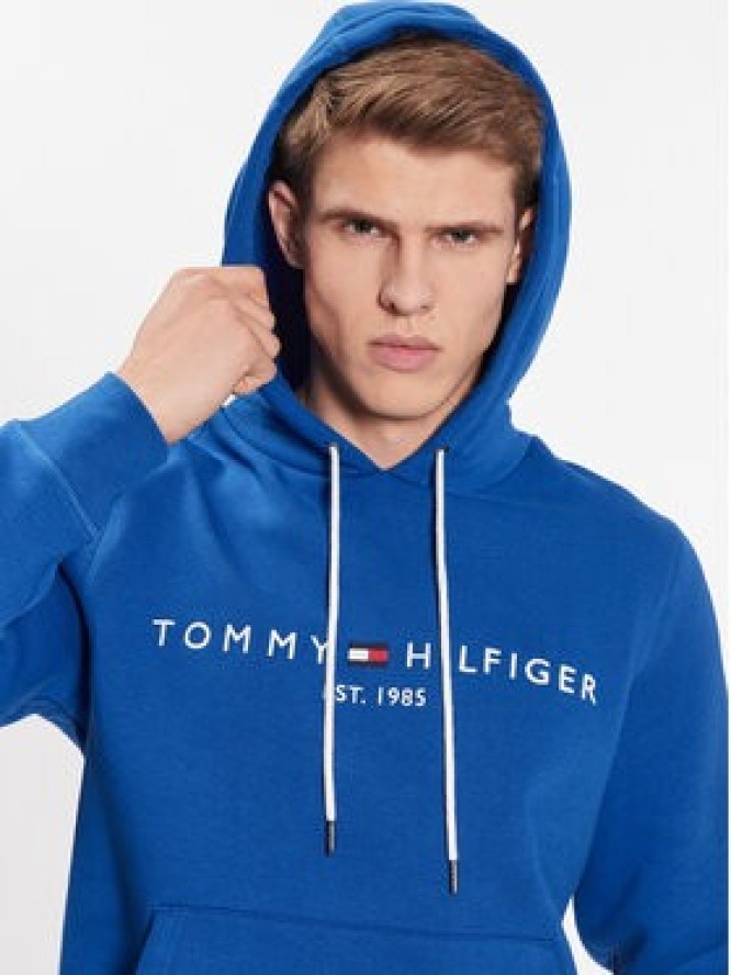 Tommy Hilfiger Bluza Logo MW0MW11599 Niebieski Regular Fit