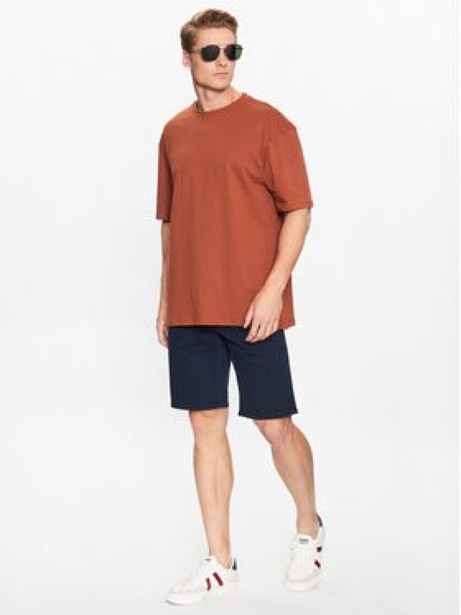 Blend T-Shirt 20715027 Brązowy Relaxed Fit