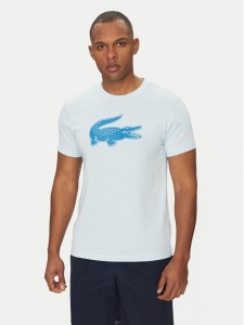 Lacoste T-Shirt TH2042 Błękitny Regular Fit