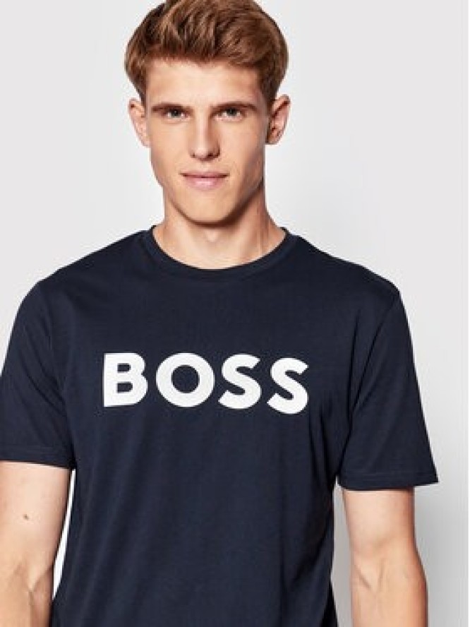 Boss T-Shirt Thinking 1 50481923 Granatowy Regular Fit