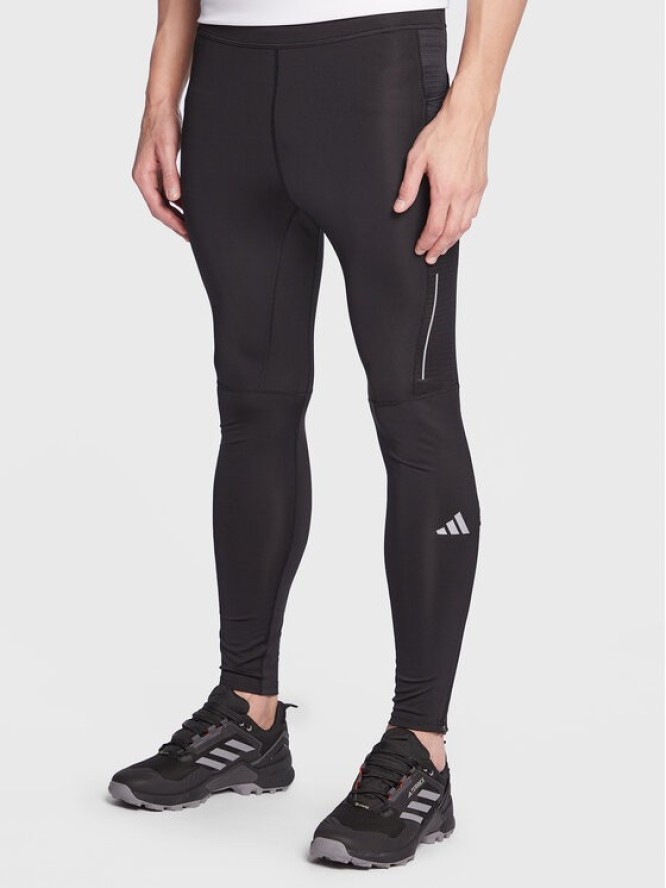 adidas Legginsy Own the Run Leggings HM8444 Czarny Fitted Fit