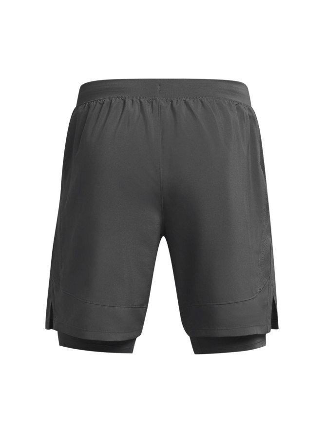 Spodenki do biegania męskie Under Armour UA Launch 7'' 2-In-1 Shorts - szare