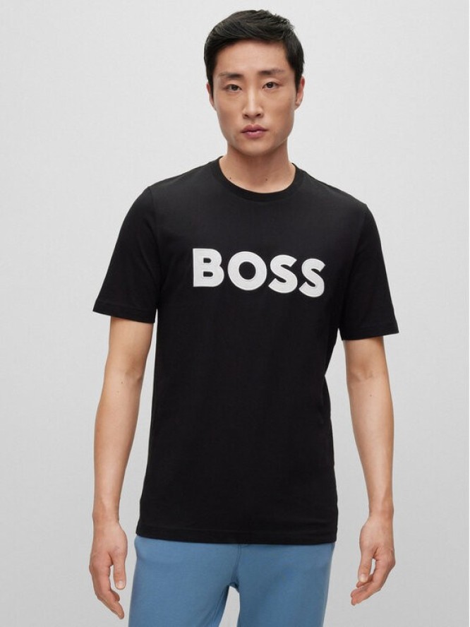 Boss T-Shirt 50486200 Czarny Regular Fit