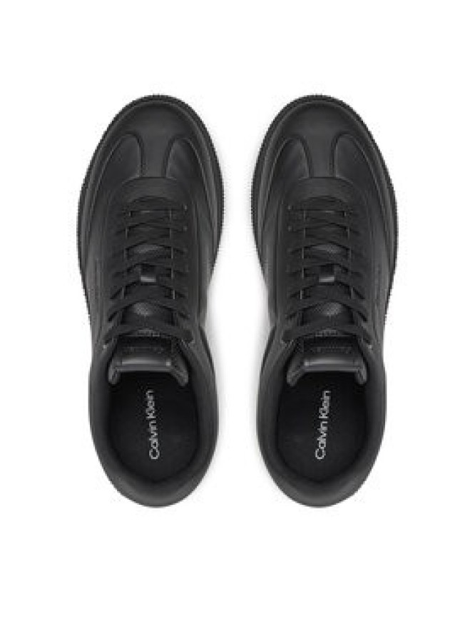 Calvin Klein Sneakersy Low Top Lace Up Lth HM0HM01790 Czarny