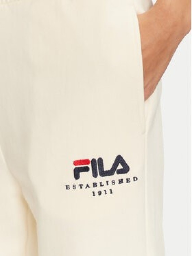 Fila Spodnie dresowe Unisex Bovrup FAU0146 Écru Regular Fit