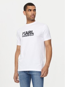 KARL LAGERFELD T-Shirt 755087 Biały Regular Fit