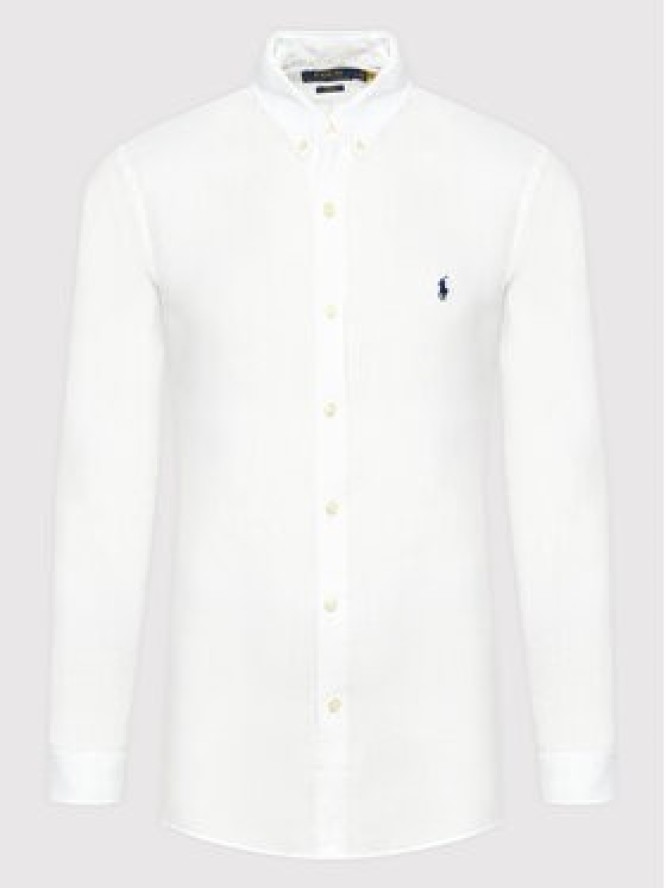 Polo Ralph Lauren Koszula 710829443002 Biały Slim Fit