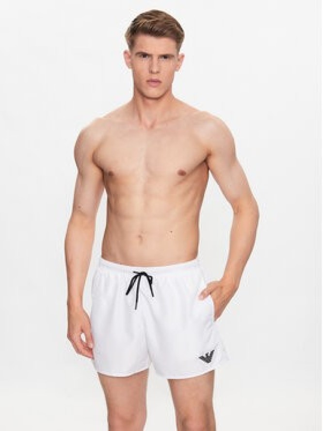 Emporio Armani Underwear Szorty kąpielowe 211752 3R438 00010 Biały Regular Fit