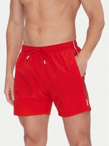 BOSS Szorty kąpielowe Iconic 50491594 Czerwony Regular Fit