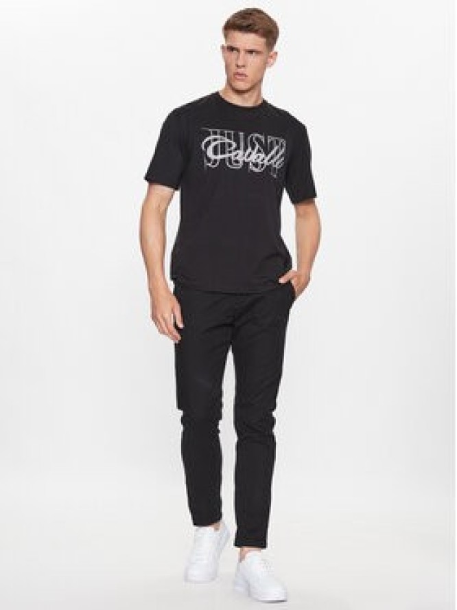 Just Cavalli T-Shirt 75OAHT04 Czarny Regular Fit