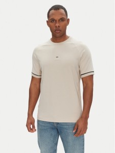 BOSS T-Shirt 50537846 Beżowy Regular Fit