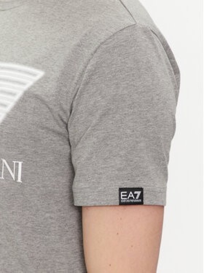 EA7 Emporio Armani T-Shirt 3DPT37 PJMUZ 3905 Szary Regular Fit