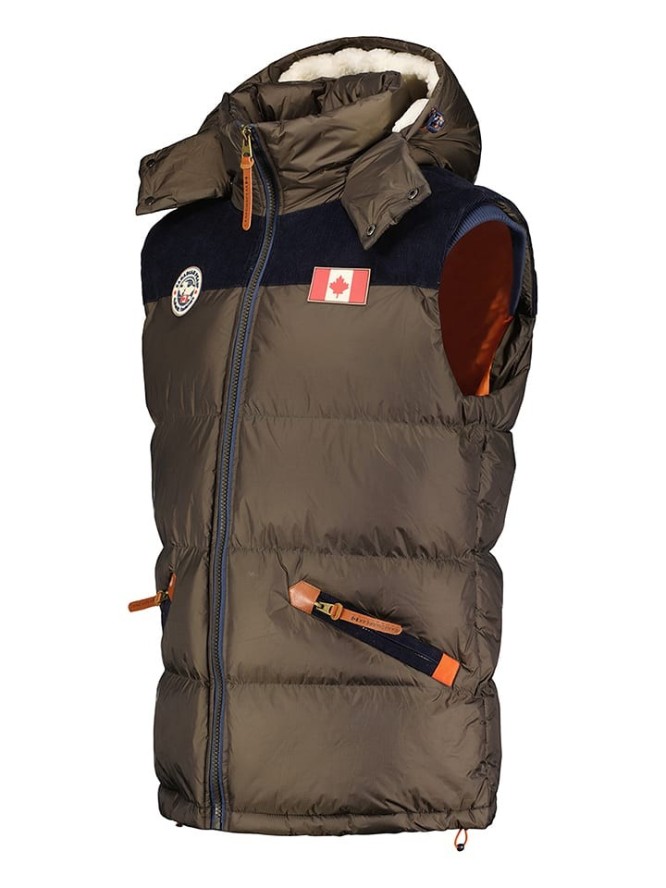 Canadian Peak Kamizelka pikowana "Velianeak" w kolorze khaki rozmiar: S