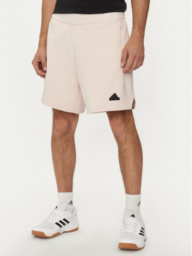 adidas Szorty sportowe Z.N.E. Premium IR5239 Écru Loose Fit