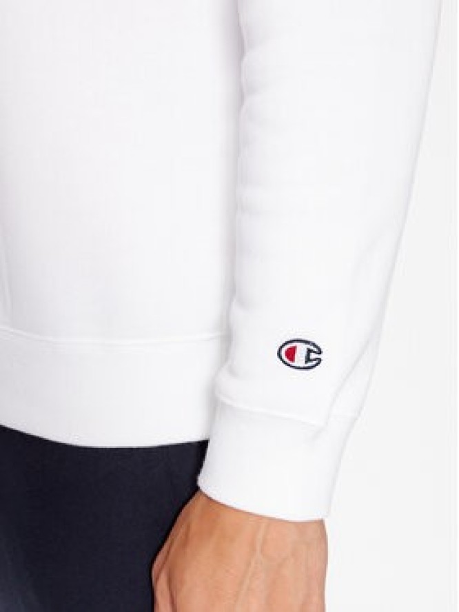 Champion Bluza Crewneck Sweatshirt 219209 Biały Comfort Fit