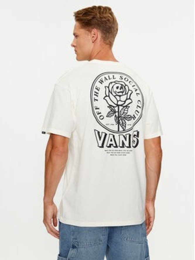Vans T-Shirt Off The Wall Social Club Ss Tee VN0008S0 Écru Classic Fit