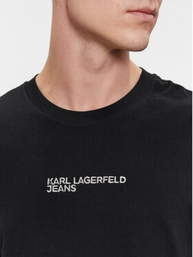 Karl Lagerfeld Jeans T-Shirt 240D1708 Czarny Relaxed Fit