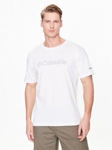 Columbia T-Shirt Pacific Crossing II 2036472 Biały Regular Fit