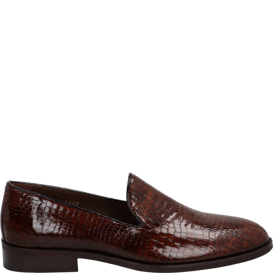 ELEGANCKIE MOKASYNY MĘSKIE 6506 3342 BROWN