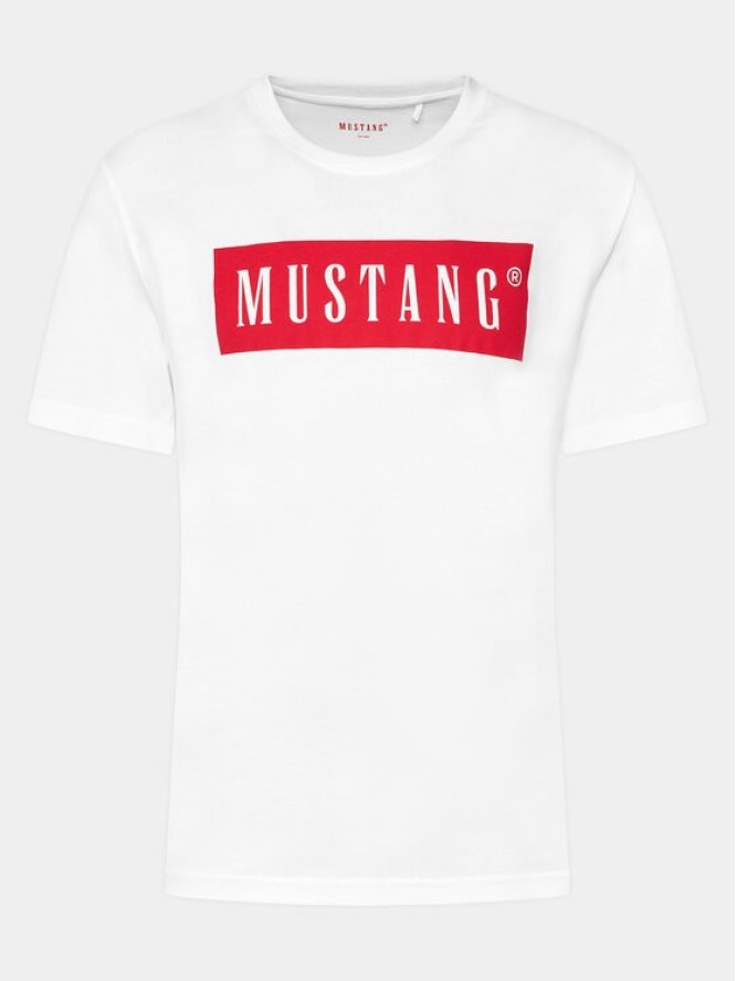 Mustang T-Shirt 1014749 Biały Regular Fit