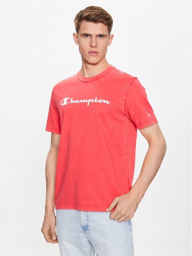 Champion T-Shirt 218604 Różowy Regular Fit