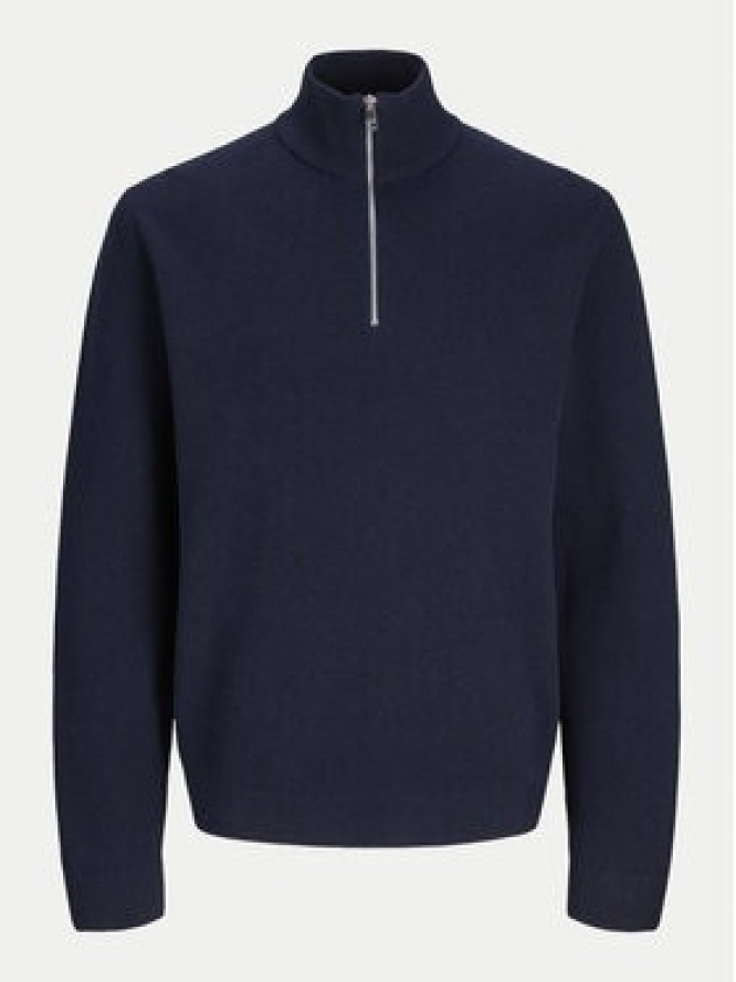 Jack&Jones Sweter Milano 12259664 Granatowy Relaxed Fit