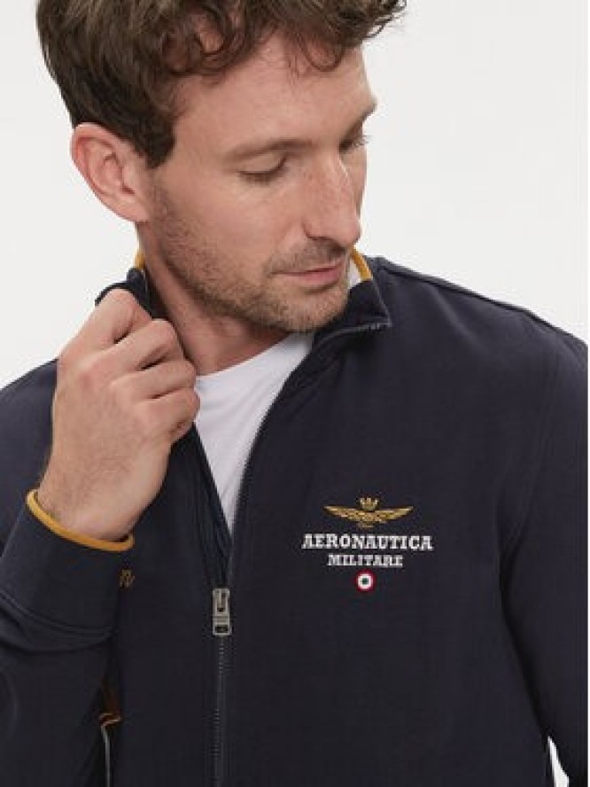 Aeronautica Militare Bluza 241FE1869F459 Granatowy Regular Fit