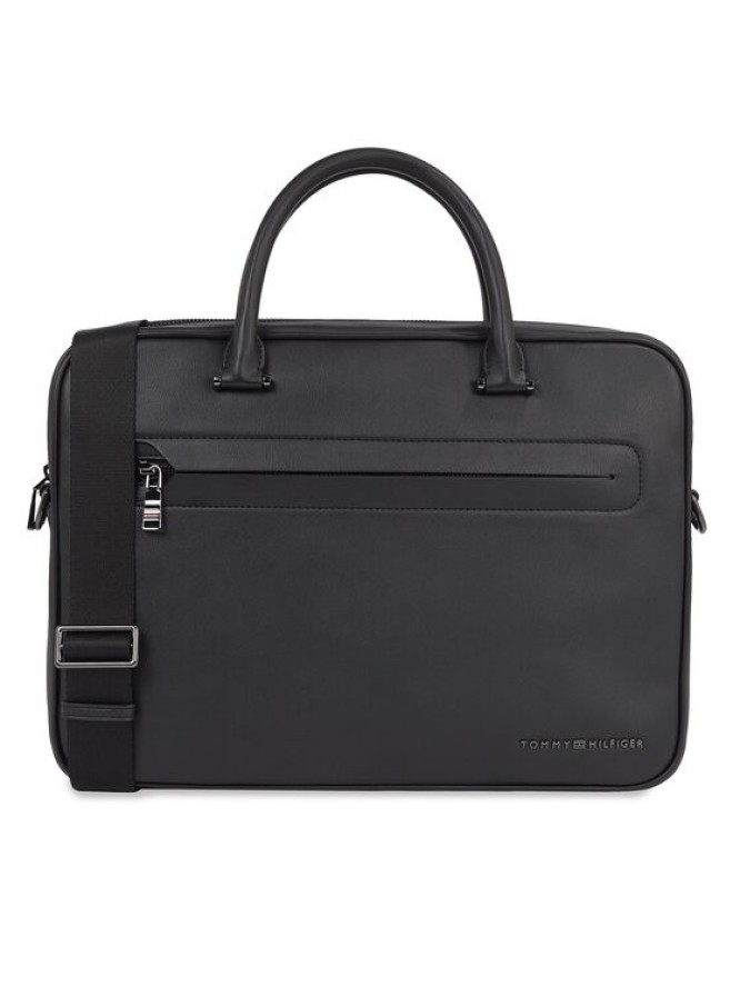 Tommy Hilfiger Torba na laptopa Th Modern Pu Computer Bag AM0AM12232 Czarny