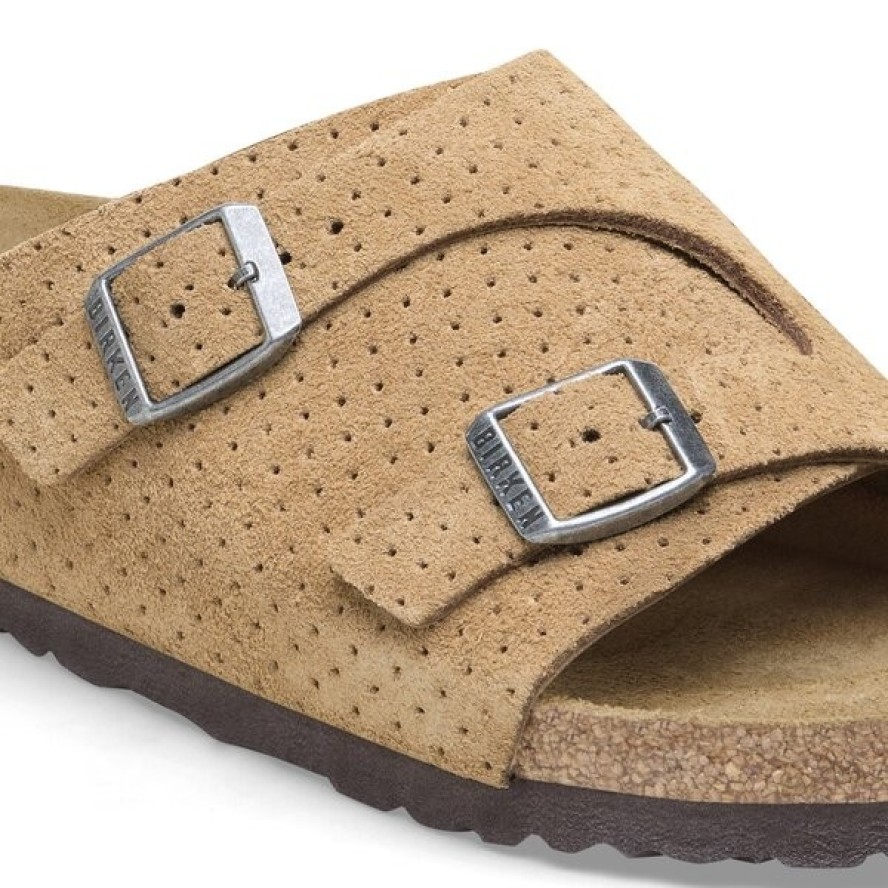 Klapki męskie BIRKENSTOCK ZÜRICH LEVE DOTTED NEW BEIGE